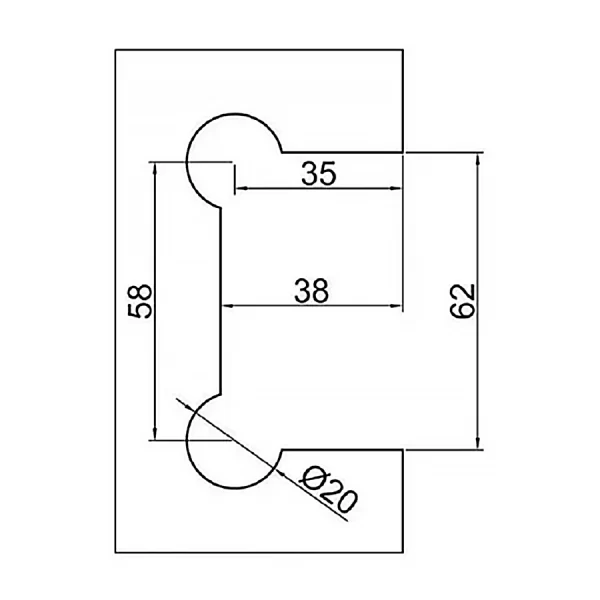 Dobradiça Central Aço Inox Para Nv48 União 1012 V/V Polido - Image 7