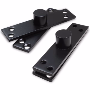Dobradiça Pivô 140kg Esfera Em Inox Pivotante Preto Fosco