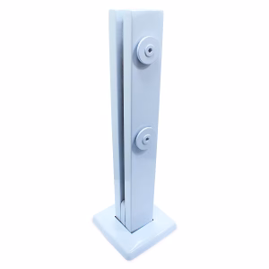 Coluna Torre Inox para Guarda Corpo 2 Furos - Branco