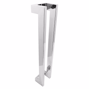 Puxador Inox Deslocado Para Porta Par 40x20mm