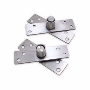 Kit Pivotante Em Inox Escovado 150kg Com Parafusos