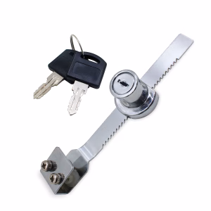 Fechadura Para Vitrine Vidro, Freezer, Trava Morcego Jacaré