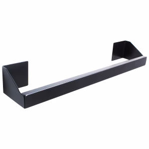 Porta Toalha De Rosto Adesivo Autocolante 50cm Preto Fosco