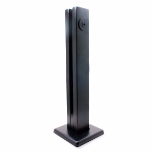 Coluna Torre Inox para Guarda Corpo 1 Furo - Preto