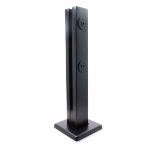 Coluna Torre Inox para Guarda Corpo 2 Furos - Preto