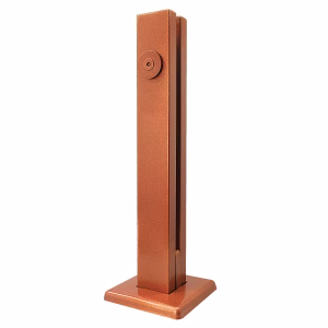 Coluna Torre Inox para Guarda Corpo 1 Furo - Rose