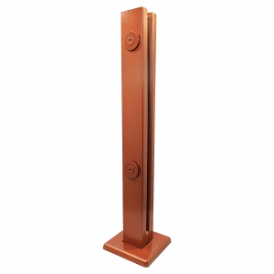 Coluna Torre Inox para Guarda Corpo 2 Furos - Rose
