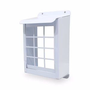 Protetor Interfone Grade Universal Vídeo Porteiro Branco