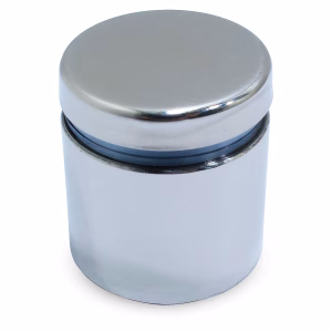 Prolongador Aço Inox Escovado Vidro Madeira (4unid) Ø25*25mm
