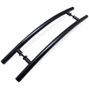 Puxador Tubular Curvo Meia Lua Aluminio