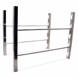 Suporte Inox para Churrasqueira Apoio de Espetos