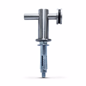 Conector Aço Inox Vidro Alvenaria